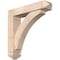 Ekena Millwork Thorton Arts and Crafts Smooth Bracket w/ Offset Brace, Douglas Fir, 5 1/2"W x 24"D x 24"H BKT0604X24X24THR03SDF - alternate 1